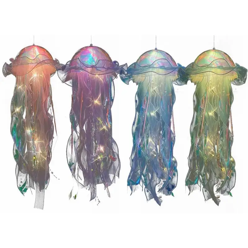 

Jellyfish Nightlight DIY Jellyfish Light Lamp Atmosphere Decorative Lamp For Party Handmade Decorative Ball Lamp For Living Room