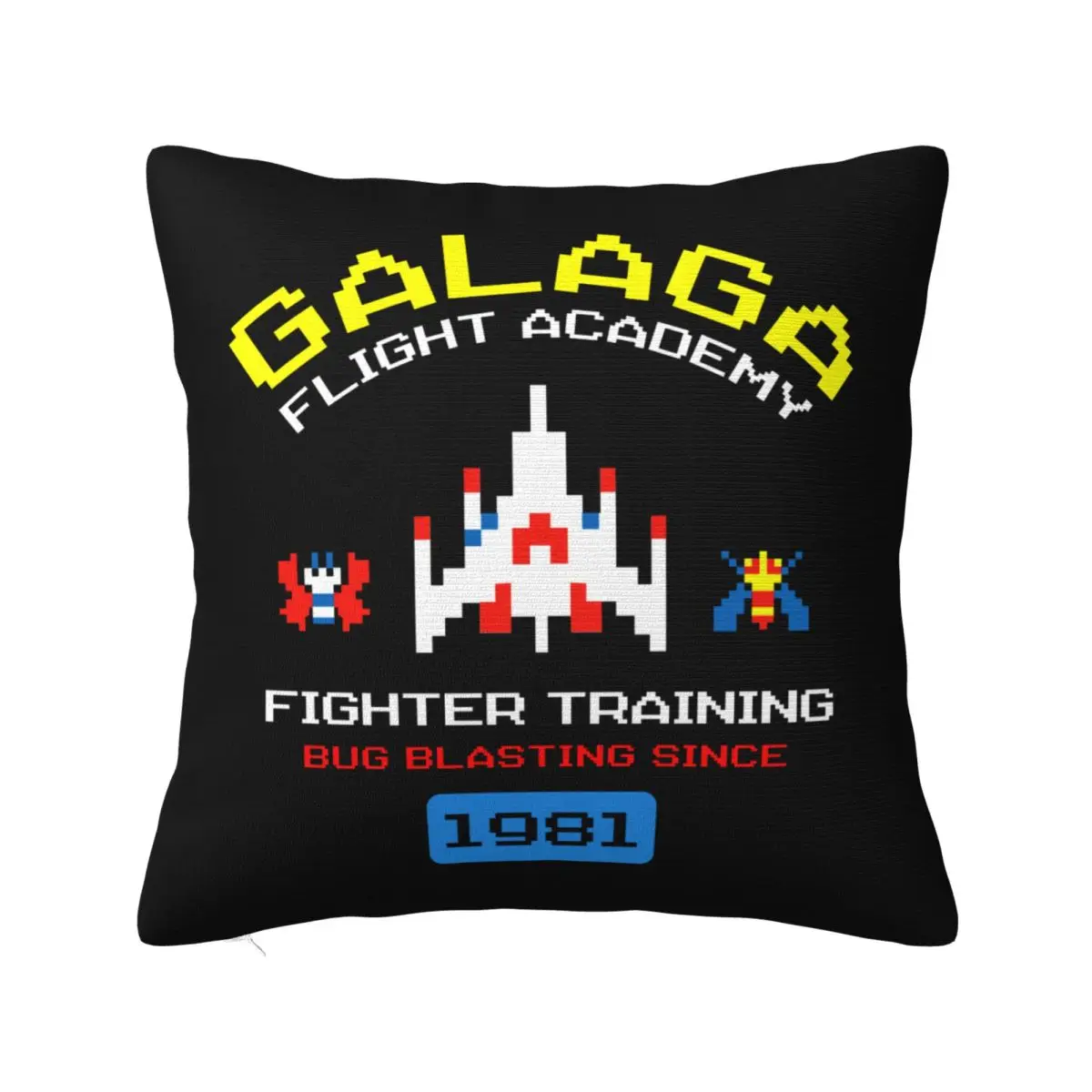 Arcade Galaga Videogioco Retro Vintage Anni '80 Invasore Space Gaming Alien Soft Cushion Cover Decorazione Federa Cove Per Divano