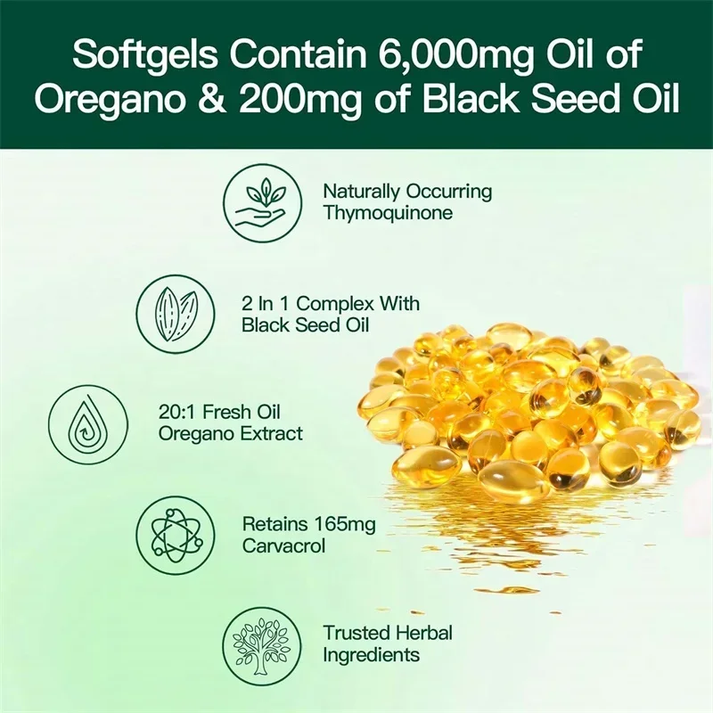 Oregano Oil - Immune and Antioxidant Support Supplement To Help Sustain Overall Well-Being, Healthy Intestinal Flora - Image 6