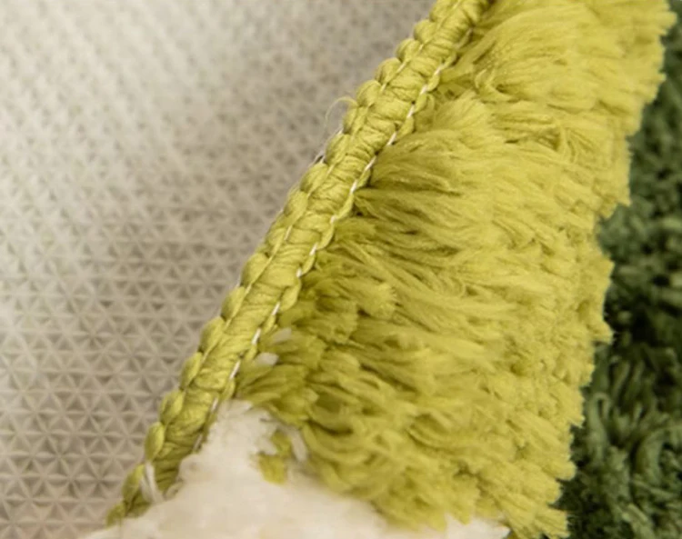 Tufted Moss Meadow Bedroom Rug