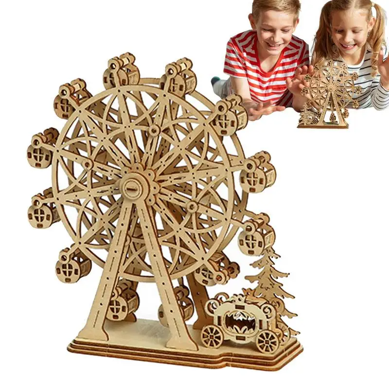 

DIY Architecture Ferris Wheel Building Kit DIY Assembly Toy Craft Kits Educational Toys Collection Present Christmas Gifts