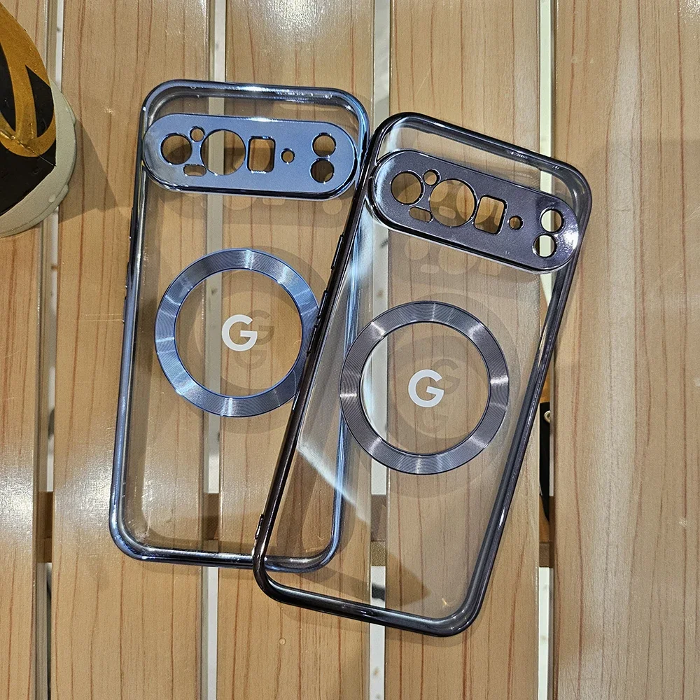 Clear Electroplating Shockproof Wireless Charging Phone Case - Durable Protective Cover
