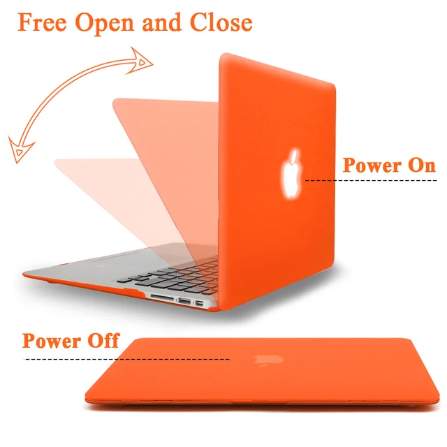 Coque de protection rigide pour ordinateur portable, coque orange pour Apple  Macbook Air 11/13, Pro 13, 15, Macbook 12 , 256, 256 - AliExpress