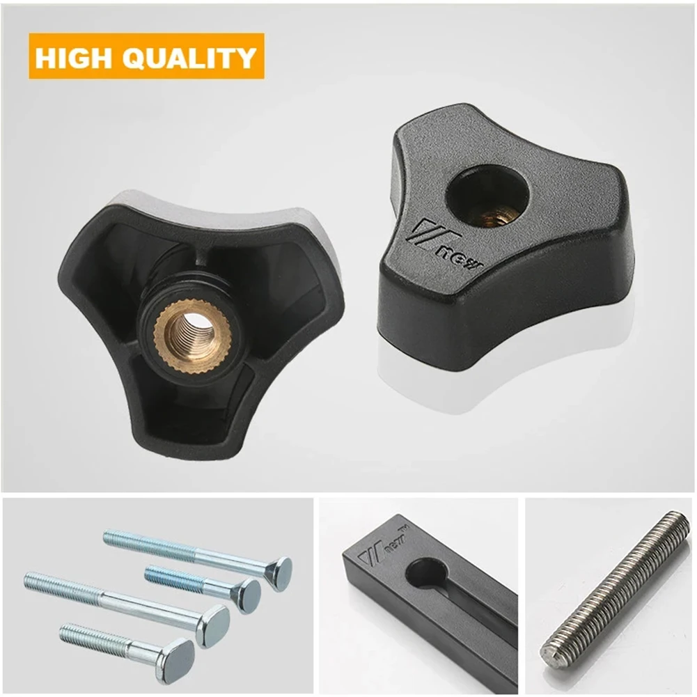 

Milling Machines 1*T-Track Accessories 6*Washers M6-70T Screw Plastic Slider M6 Nut Handle M6-40 Screw M6-70 Screw