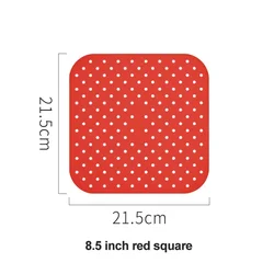 Premium Non-Stick Silicone Cooking & Baking Mat (8.5 red square)