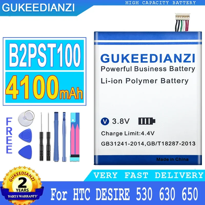 

GUKEEDIANZI Battery B2PST100 for HTC Desire 530 630 650 D530U 628, Big Power Battery