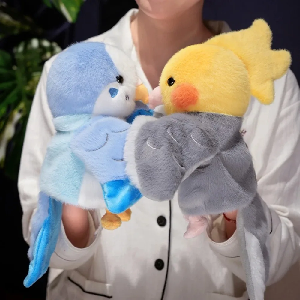 부드러운 새 손인형 버드게리거 코카티엘 게임 소품 몽크 파라키티 20cm