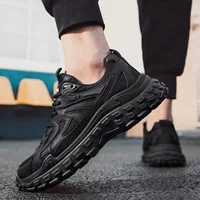 Comwarm New Design Men Casual Shoes Spring Cozy Non-Slips Shoes Waterproof Wearproof Thick Male Shoes Outdoor Work Walking Shoes 1
