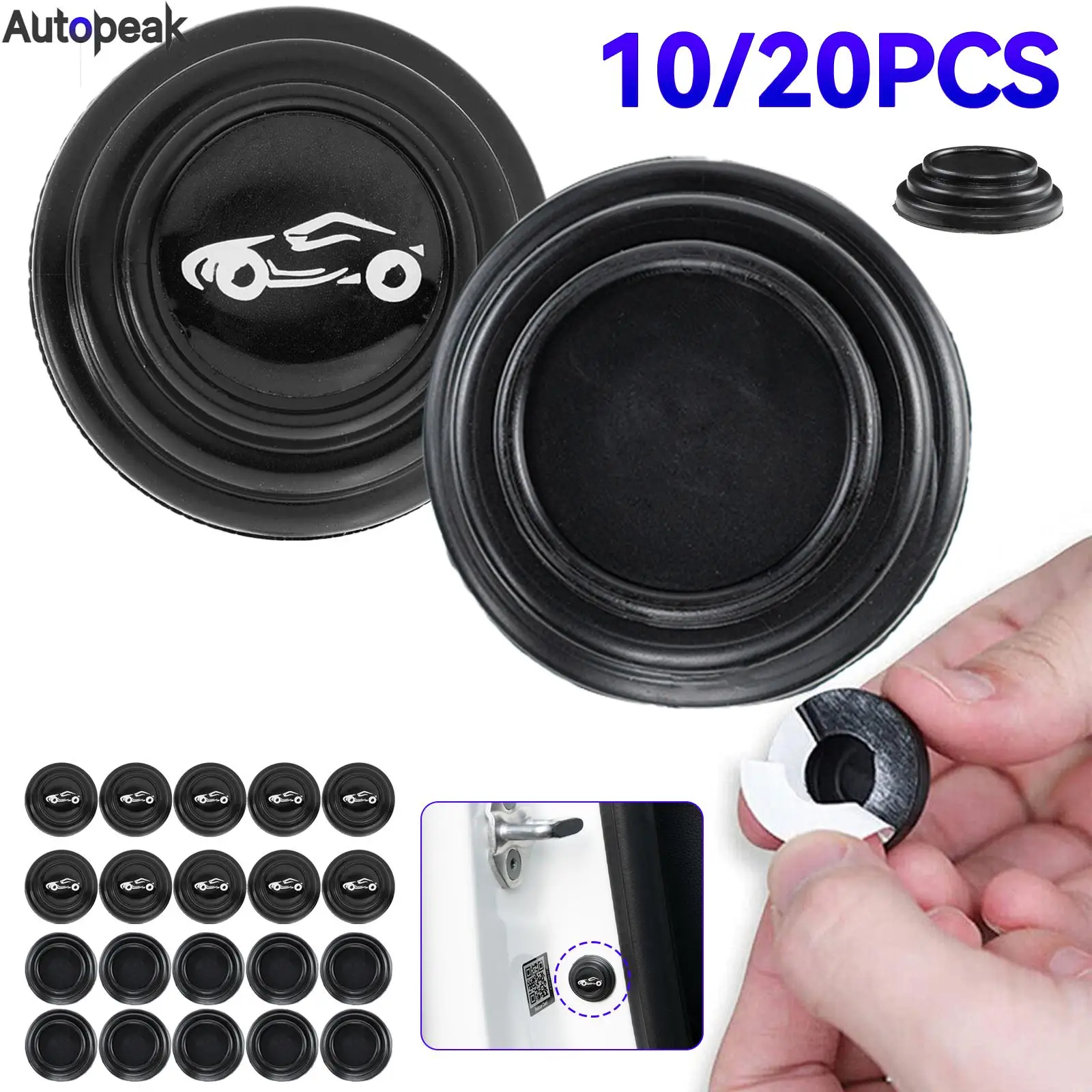 

10/20PCS Door Bumper Protector Stickers Universal Shock Absorbing Mute Shock Noise Gaskets Bumper Protector for Cars Trucks SUV