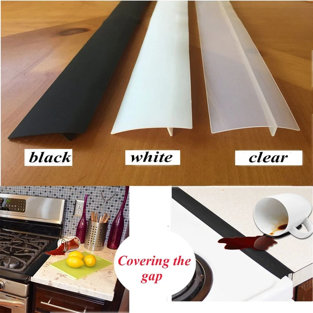 Kitchen Silicone Stove Gap Covers Heat Resistant Oven Gap Filler Seals Gaps  Between Stovetop and Counter Easy to Clean - AliExpress