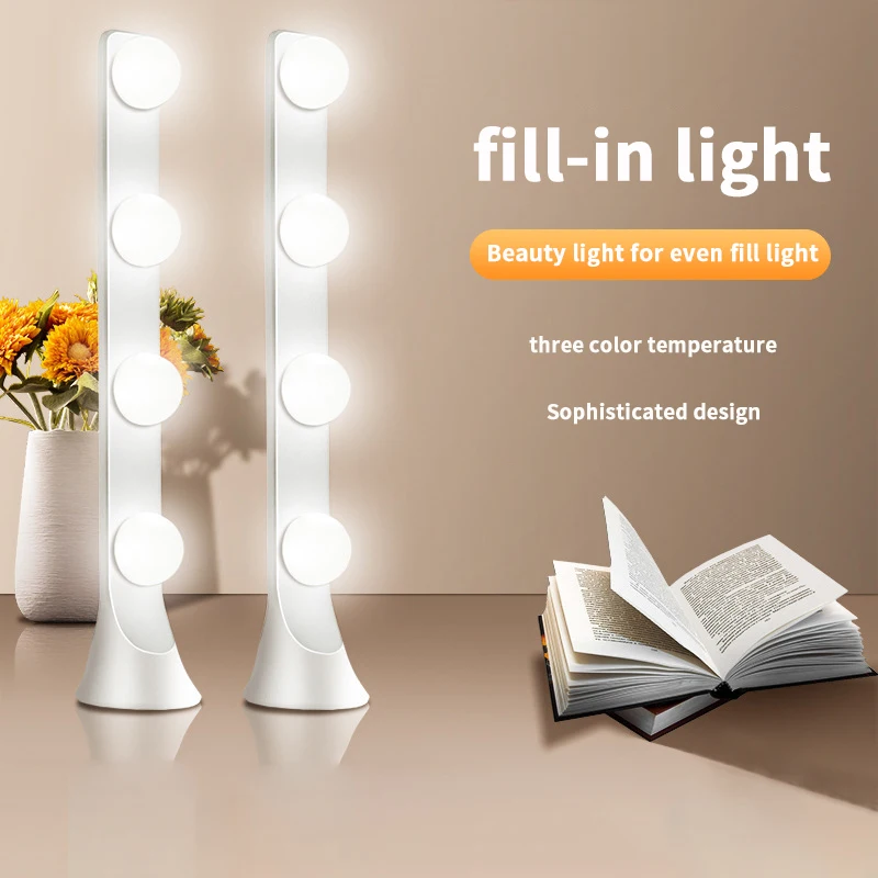 라이브 필 라이트 앵커 데스크탑 메이크업 특수 더블 행 LED 뷰티 회춘 전문..