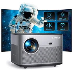 P64 Projector 500 ANSI 15000L with WiFi 6 and Bluetooth, Native 1080P& 4K Supported &Auto Screen Home Theater Movie Projector