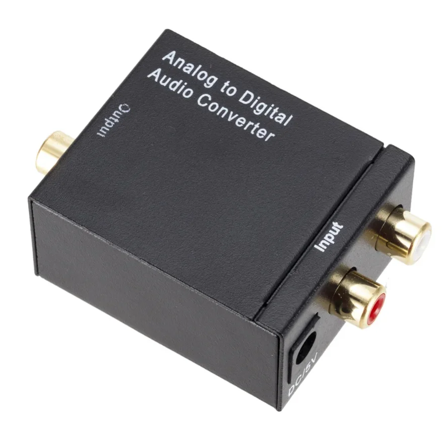 Premium Analog to Digital Audio Converter - Optical Coax RCA Toslink Adapter