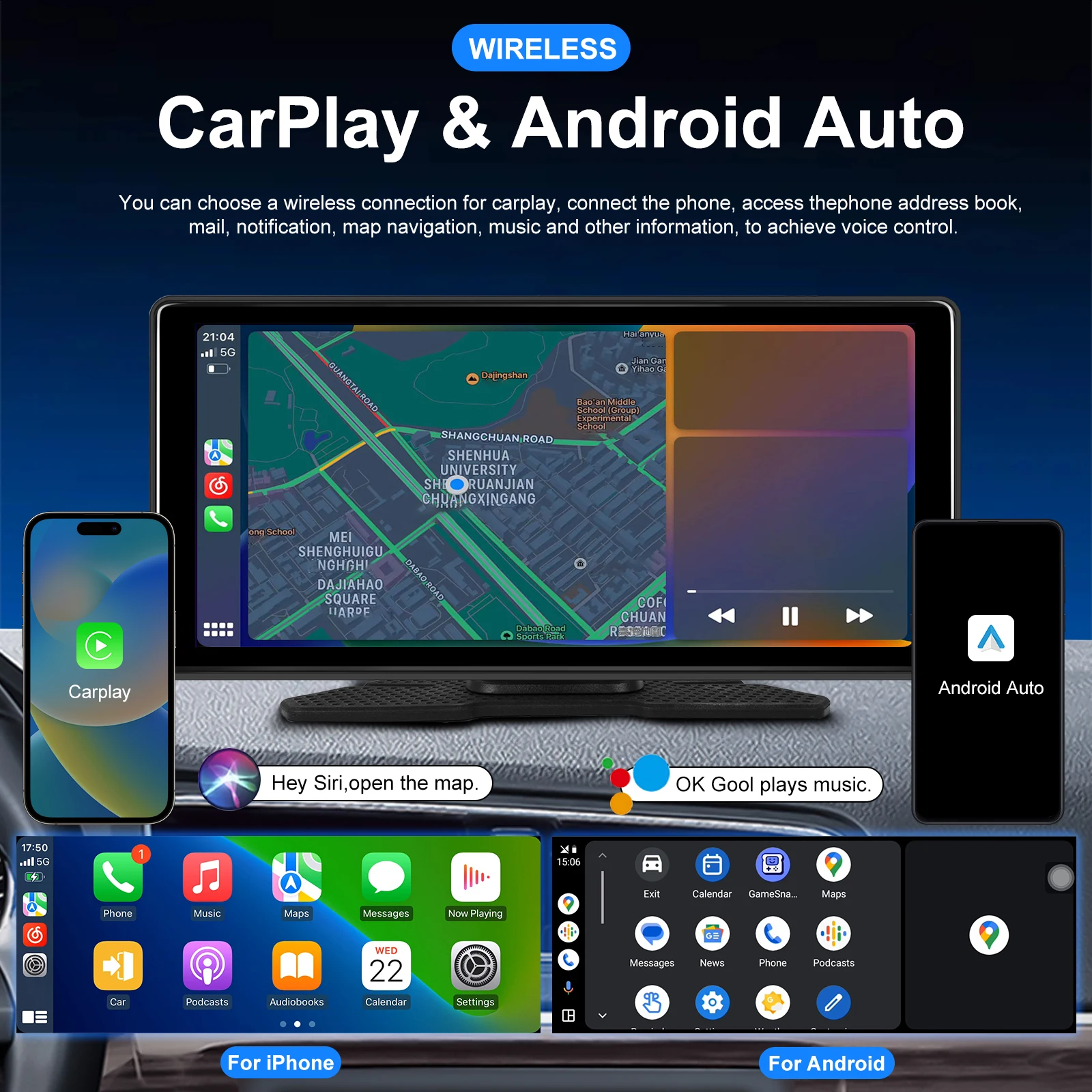 Car Display Monitor Display Podofo 10.36