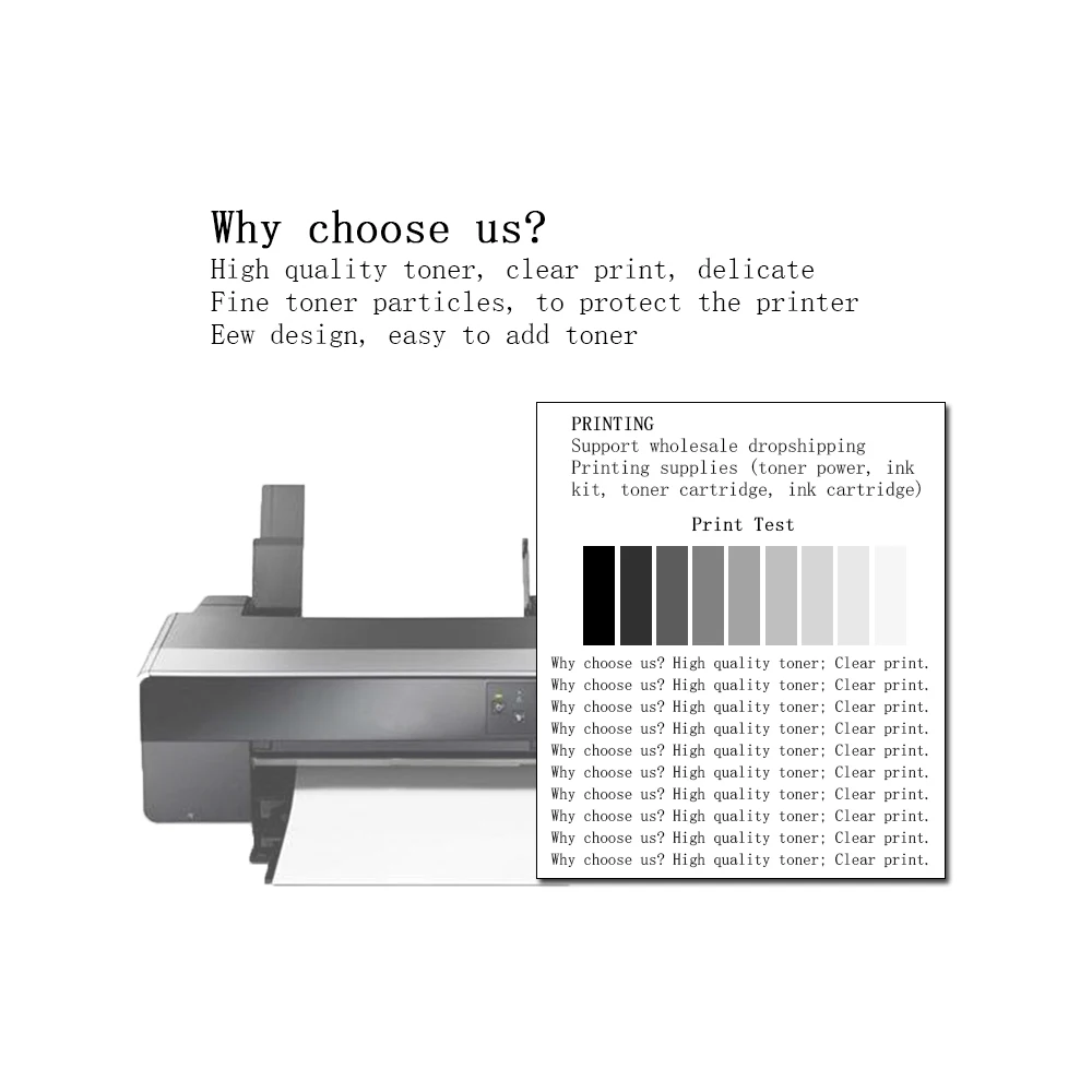 Cartucho Impressora com pó Recarga Cartucho de Toner Compatível para Fuji xp Phaser 3020 Workcentre 3025 106r02773 Redefinir Chips - Imagem 2