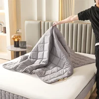 Six Sides Full Enclosed Mattress Protector Cover with Zipper Closure Thicken Quilted Mattress Topper Pad Luxury Soft Bed Sheet 4