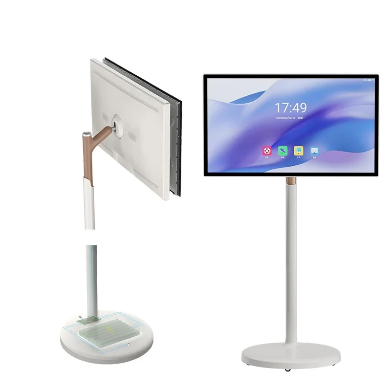 GPX 21.5 개인 정전 용량 터치 이동 화면, 1920*1080 USB IPS LCD 피트니스 디스플레이, 안드로이드 모니터, 스탠드 포함, 32 인치