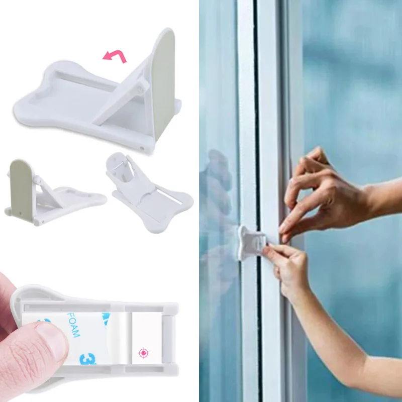 

Baby Multi-function Door Window Safety Lock Newborn Finger Protector ABS Sliding Lock Children Protection Safety Lock