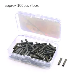 100pcs Fishing Hook Kicker Aligners & Heat Shrink Tubes - Premium Carp Rig Terminal Tackle Set (Approx 100pcs)