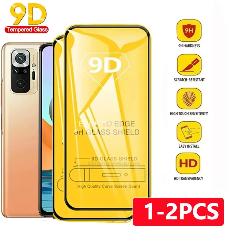 

9D Screen Protector For Xiaomi Poco X5 X3 X4 M4 M3 Pro M5 F4 X3 F3 GT C40 Film Mi 11 12 8 9 10 Lite 10T 11T Pro 13 Black Shark 4