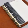Bookmark Ruler for Rings Notebook 6 hole A5 Personal Size Elastic Drawing Tool Soft Plastic Partition For Planner And Organizer 3