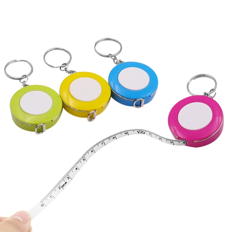 48 Wholesale Keychain Pink Tape Measure - at 