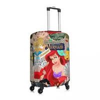 Little Mermaid Ariel Cartoon Suitcase Cover Flight Fun Luggage Accesories Business Protector 2