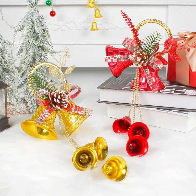 Anneome 18 Pçs Decoração De Natal Mini Árvore De Natal Pequenos Jingle  Bells Lembrancinhas Para Festa De Feriado Jingle Bell Artesanato Sinos De  Natal