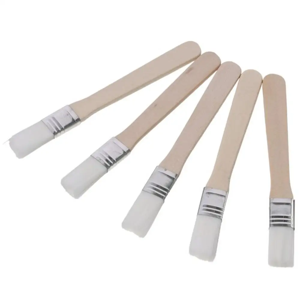 0.6" Width Small Paint Brush Nylon Bristle with Wood Handle Painting Tool for Wall Door Cabinets Furniture 1PC painting brushes