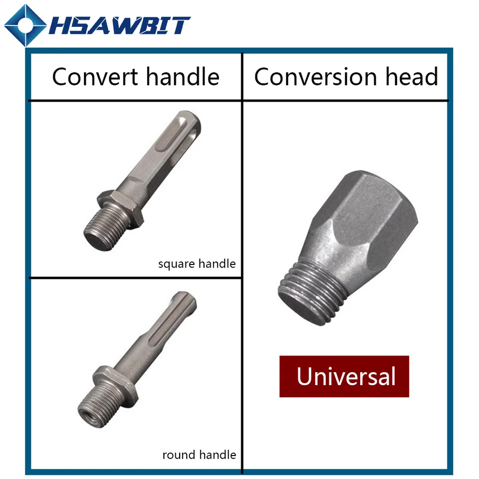 thumbnail image 2 of 1PC Diamond Core Bit SDS Plus M22 Drill Adapter Fo... – Vicedeal 2 of 12