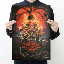 

Classic STRANGER THINGS Movie Kraft Vintage Paper Poster Home Room Wall Decoration Bedroom Living Room Painting Aesthetic