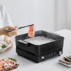 2200W Multifunctional Cooking Pot Household Small Integrated Barbecue Pot Baking Tray Roast Black Home Split Design Knob 2