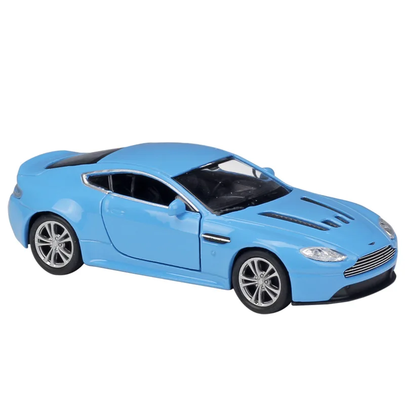 Welly 1:36 Diecast Simulator Aston Martin V12 Vantage Pull Back Metal Model Car Lega Toy Car Vehicle For Kids Gifts