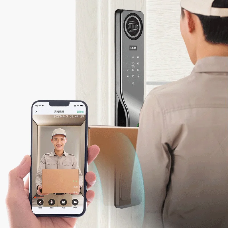 Tuya APP Facial Recognition Intelligent Lock Home Anti-theft Door Fingerprint Lock Electronic Lock Password Lock Front Door 2