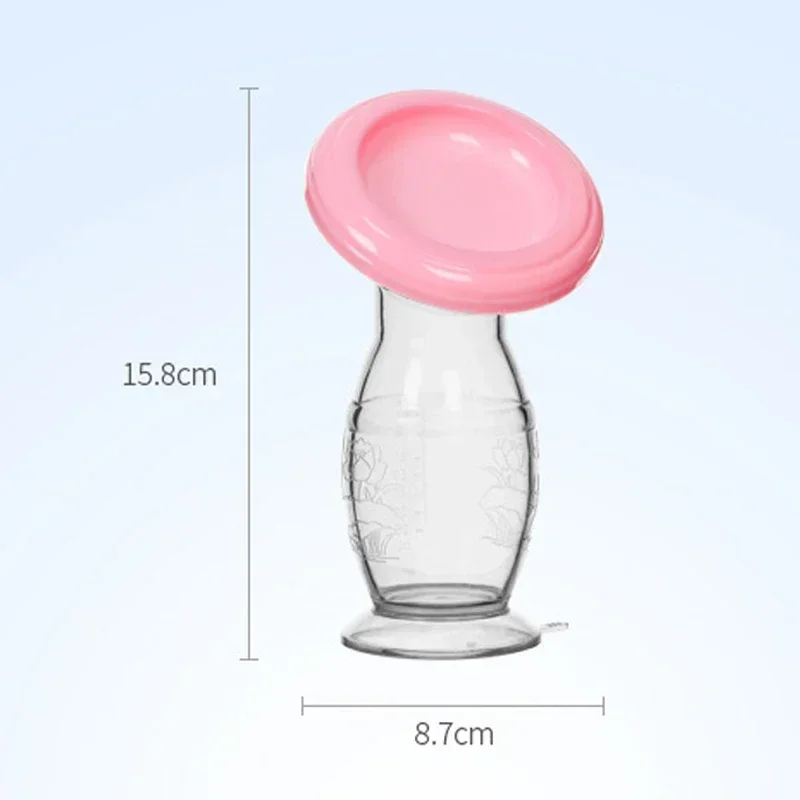 Silicone Sucker Manual Breast Pump Accessories Maternal Milk Collector Holder Baby Breastfeeding Bottle Puerperal Nursing Pump 4