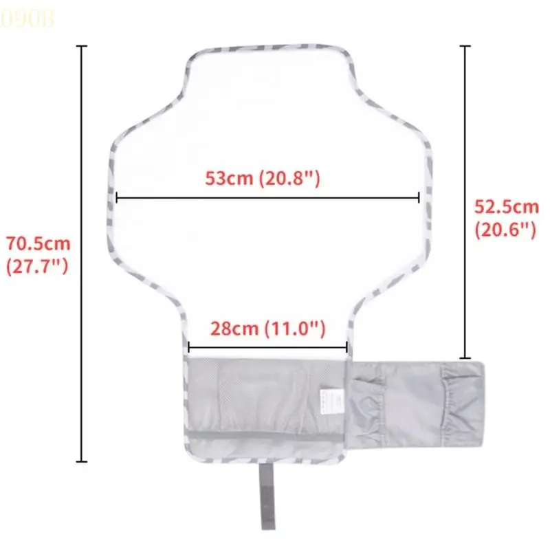 090B Lightweight Stroller Wet Wipes Holder Handy Storage Bag Newborn Nappy Changing Mat Bottle Holder Practical Storage Bag
