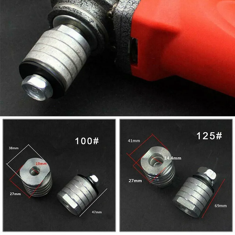 M14 M10 Angle Grinder Adapter Conversion Kit Flange Metal Lock Nuts Slotting 125 150 Type