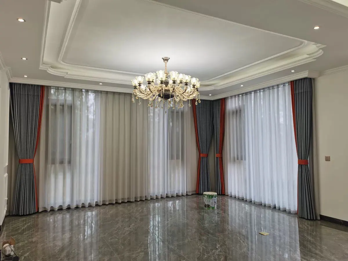 Ceramic Crystals Chandelier - Contemporary Elegance with Remote Control