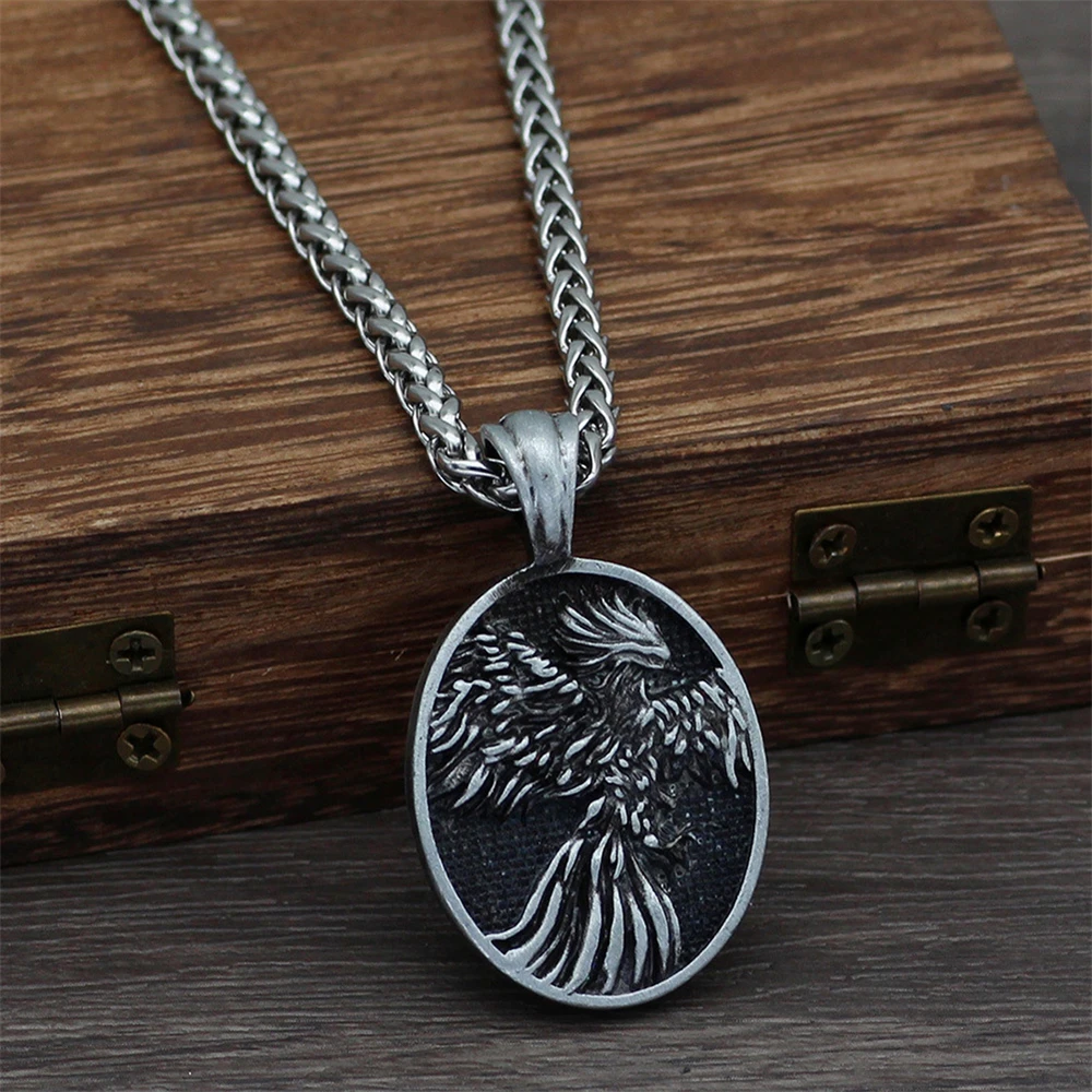Collana con ciondolo a forma di fenice in argento sterling, graziosa collana a forma di uccello per donna, collana minimalista, gioielli fatti a mano, regali per lei - Italia