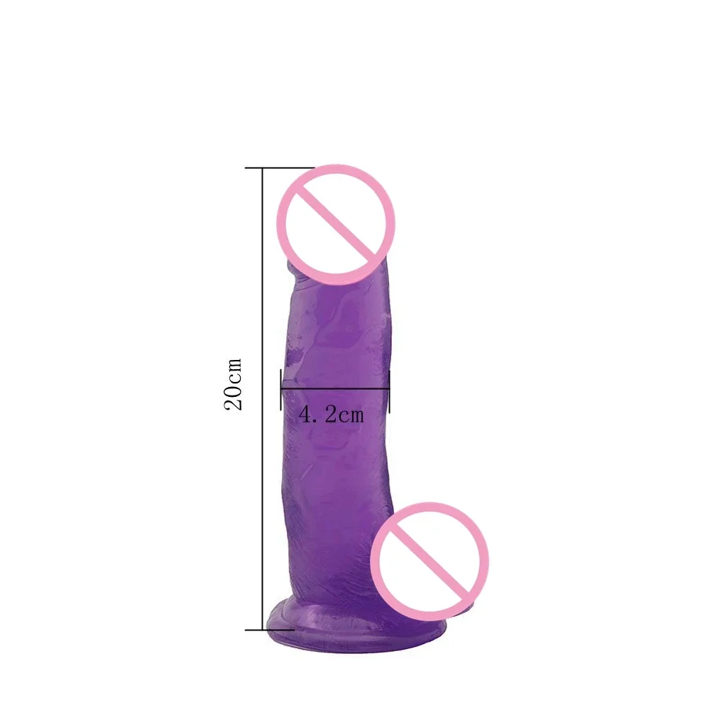 Sex Toys Giant Long Jelly Dildo Penis Realistico Adult Hieha Sex Toy Women Gay Rubber Dick Unisex Gode Dildo with Suction Cup Phallus