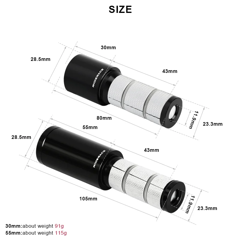 자전거 핸들 바 스템 높이 익스텐더 1-1/8 (28.6mm) 합금 포크 숨겨진 라이저, MTB 도로 자전거 포크 스템 확장 스템 익스텐더