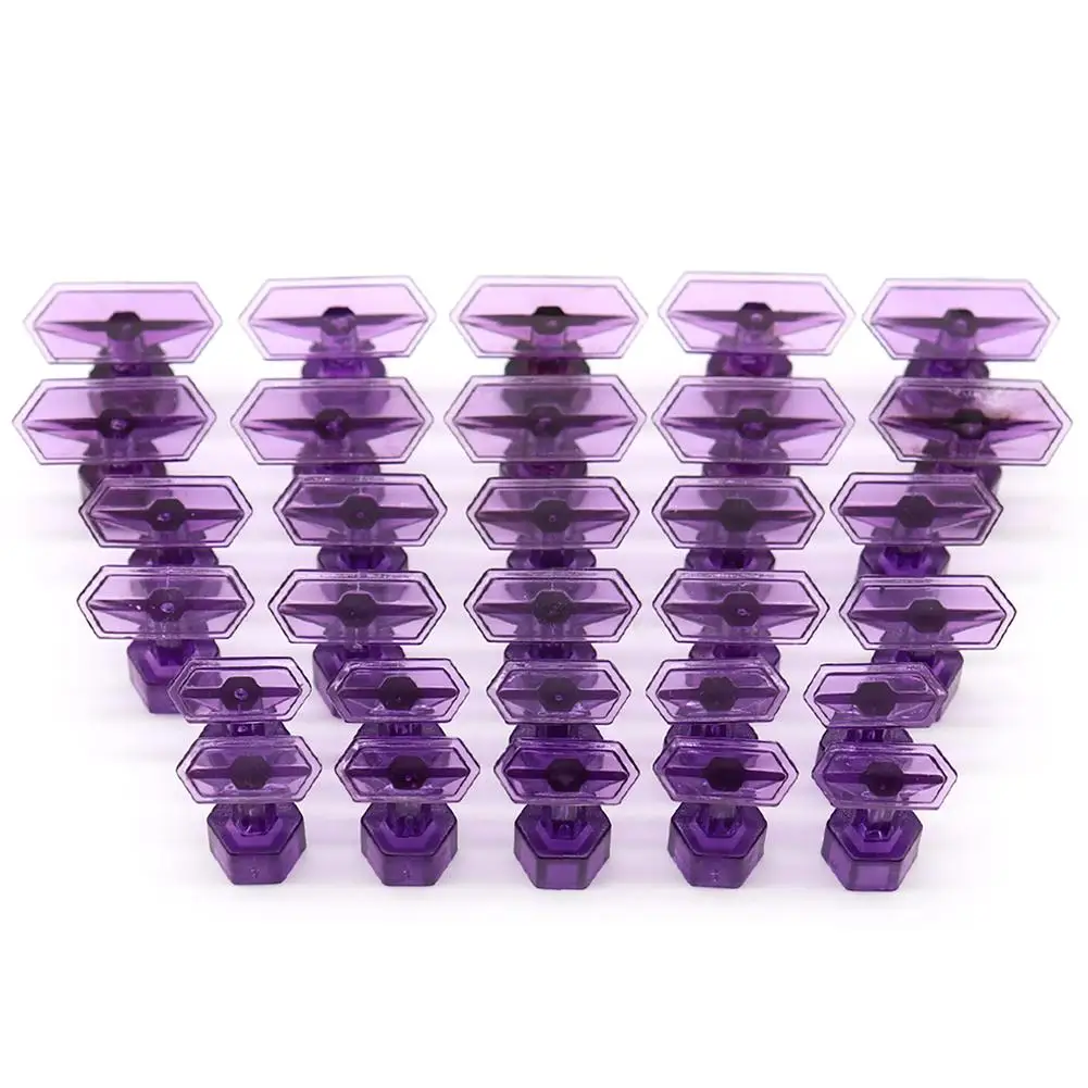 30 Pieces Glue Pulling Tabs Paintless Dent Removal Set Auto Body Dent Repair Tabs Kit Use With Hand Puller Hand Tool