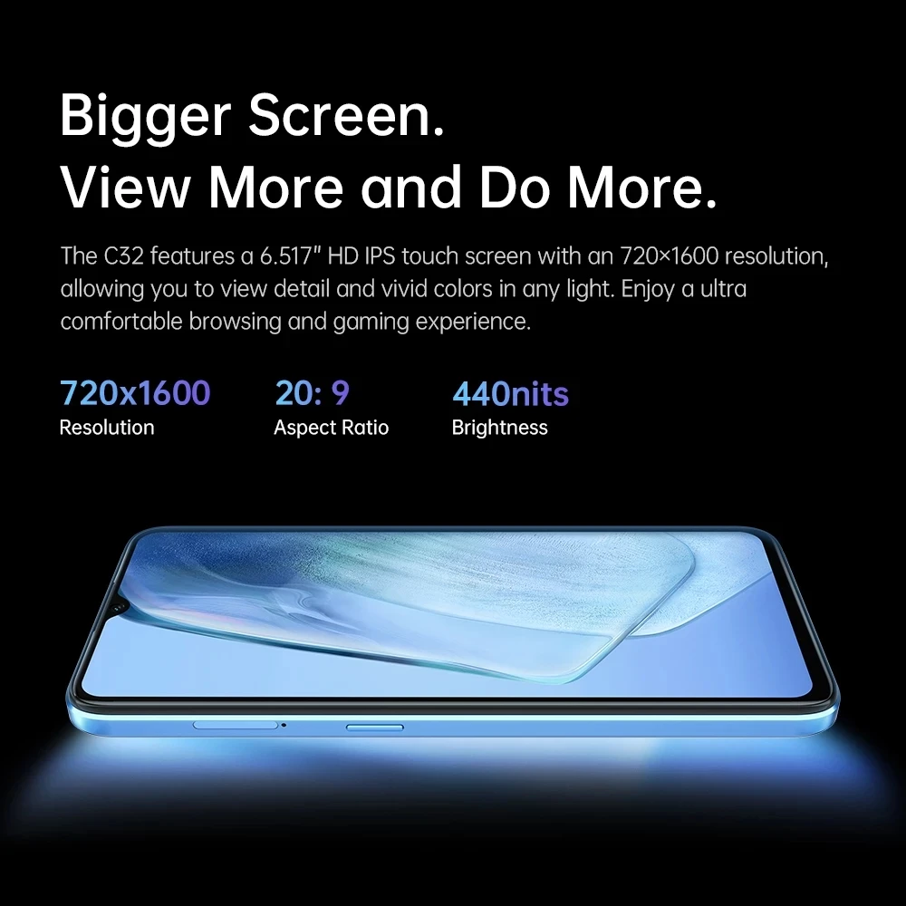 Oukitel 4G C32 Smartphone 8GB +128GB 5150mAh Mobile Phone 6.517