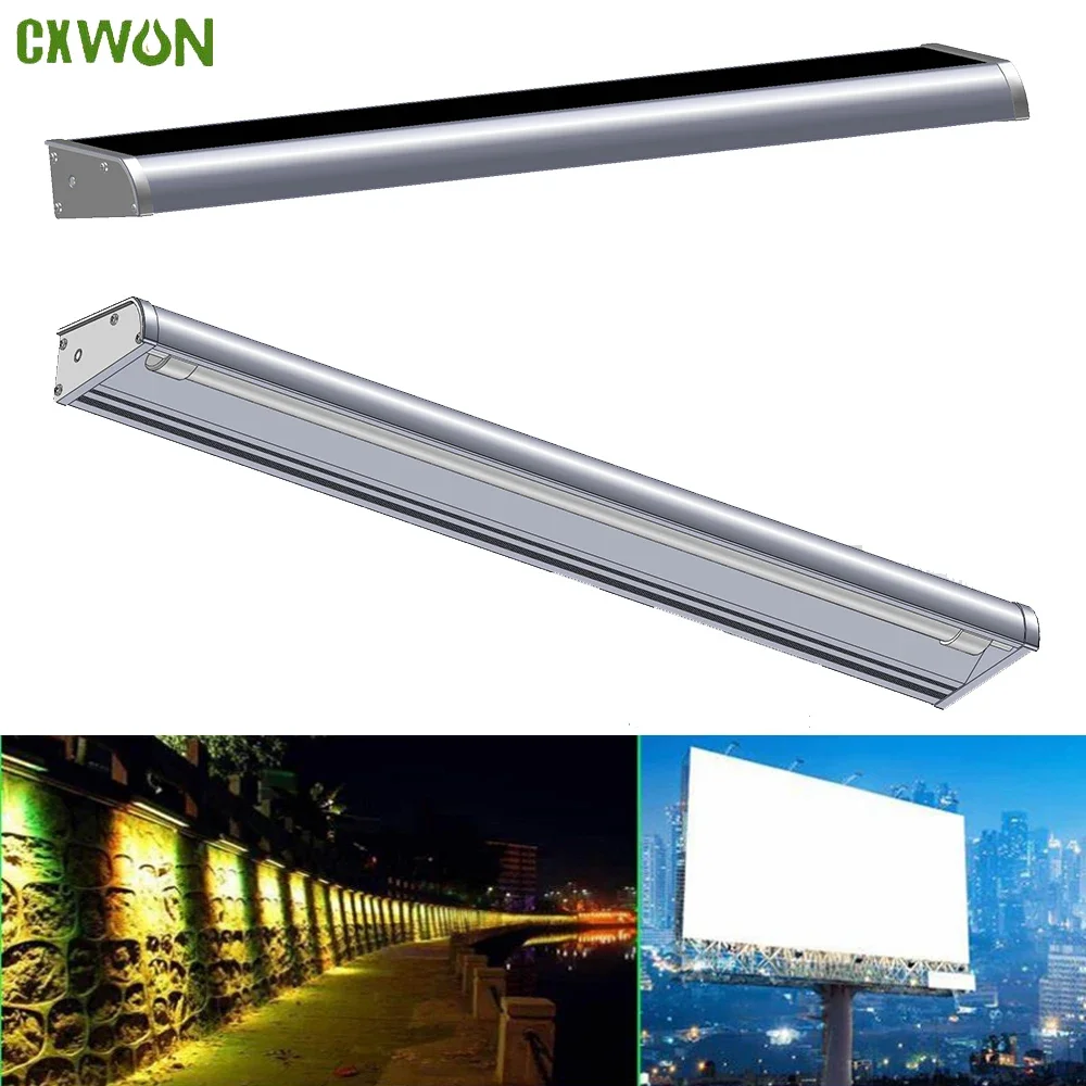 Billboard Solar Light Solar Outdoor Lighting Work 12h Automatic Sensing Super Bright Solar Lamp Outside for Sign Billboard Wall outdoor led module front window sign bar smd 2835 3led injection ip68 waterproof strip light 12v 20 100 200pcs lot super bright