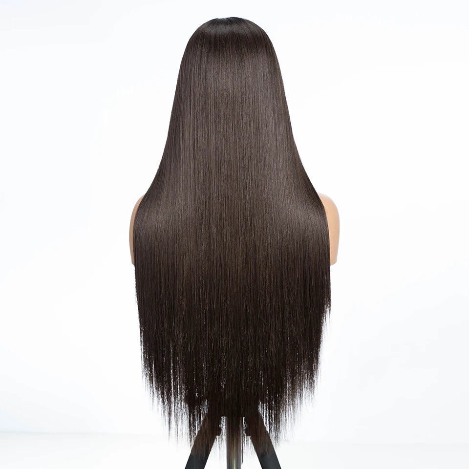 Lace Front Wig Synthetic Wigs Womens Synthetic Wigs 30 inches Long Straight Middle Part for Black Women