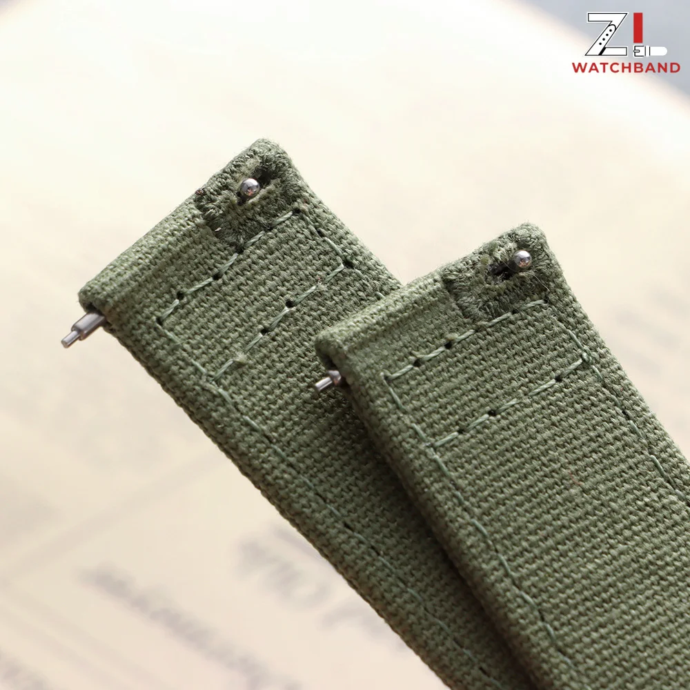 Versatile Quick Release Nylon Canvas Watch Strap