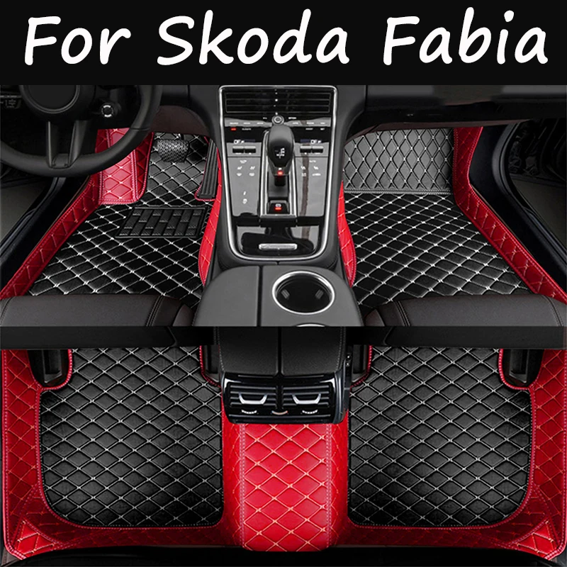 

Автомобильные коврики для Skoda Fabia 5J MG MK2 2007 ~ 2014, автомобильные коврики, кожаные напольные коврики, водонепроницаемые коврики, детали интерьера, автомобильные аксессуары