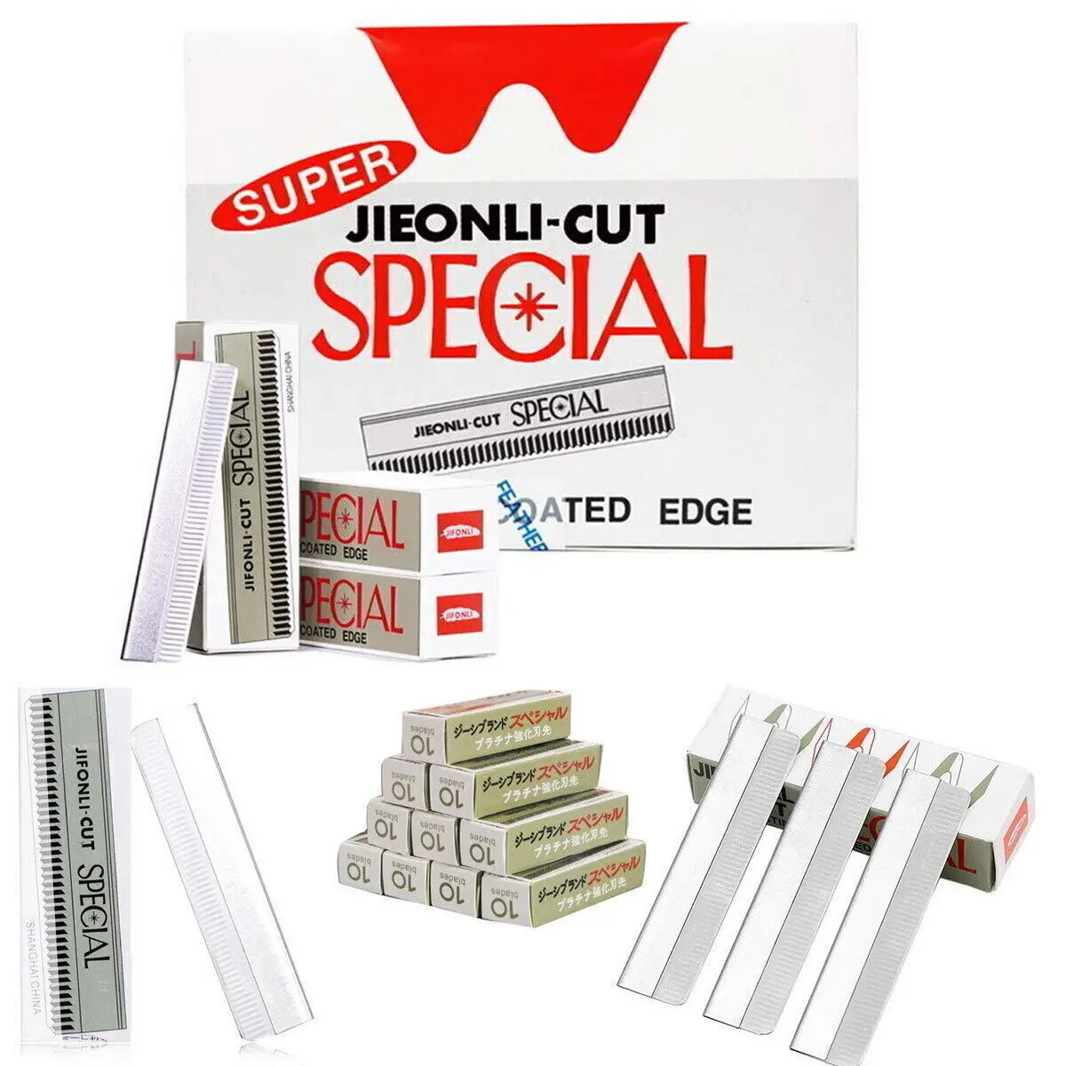 100PCS Feather Cut Special Edge Eyebrow Razor Replace Hair Face Trimmer Refills 2