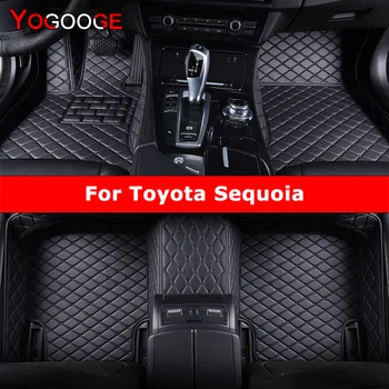 YOGOOGE Custom Car Floor Mats For Toyota Sequoia Auto Carpets Foot Coche Accessorie 1