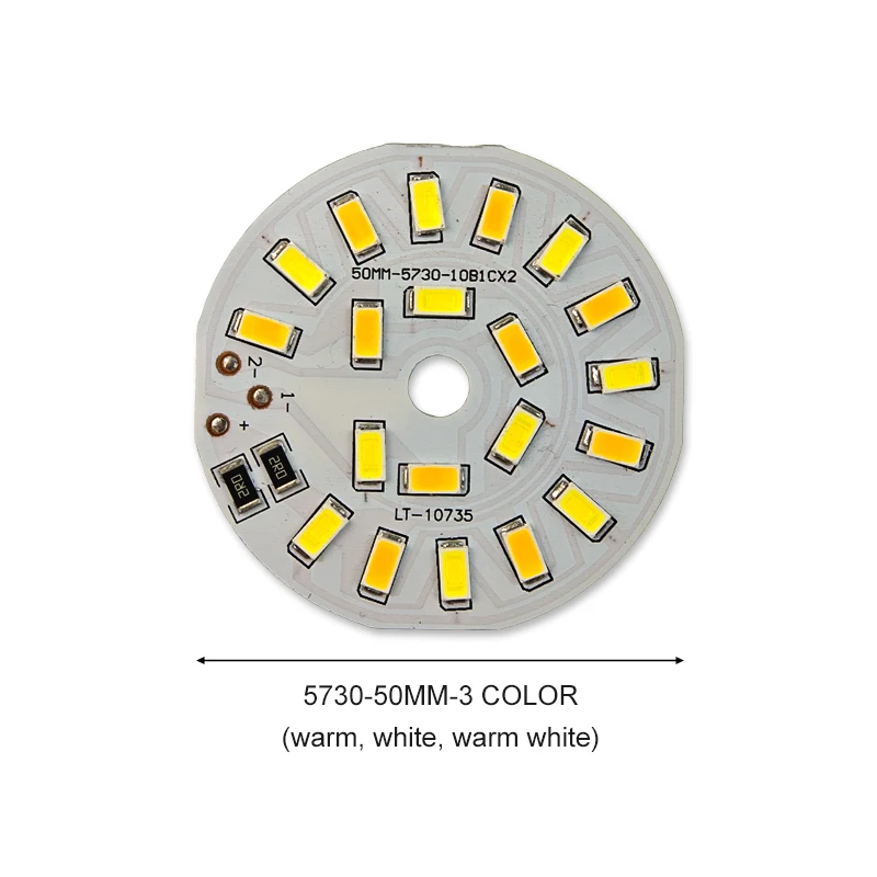 ตัวเลือกสินค้า แผง LED ปรับแสงได้ 3000K-6000K 3W 5V 30+ ดวง